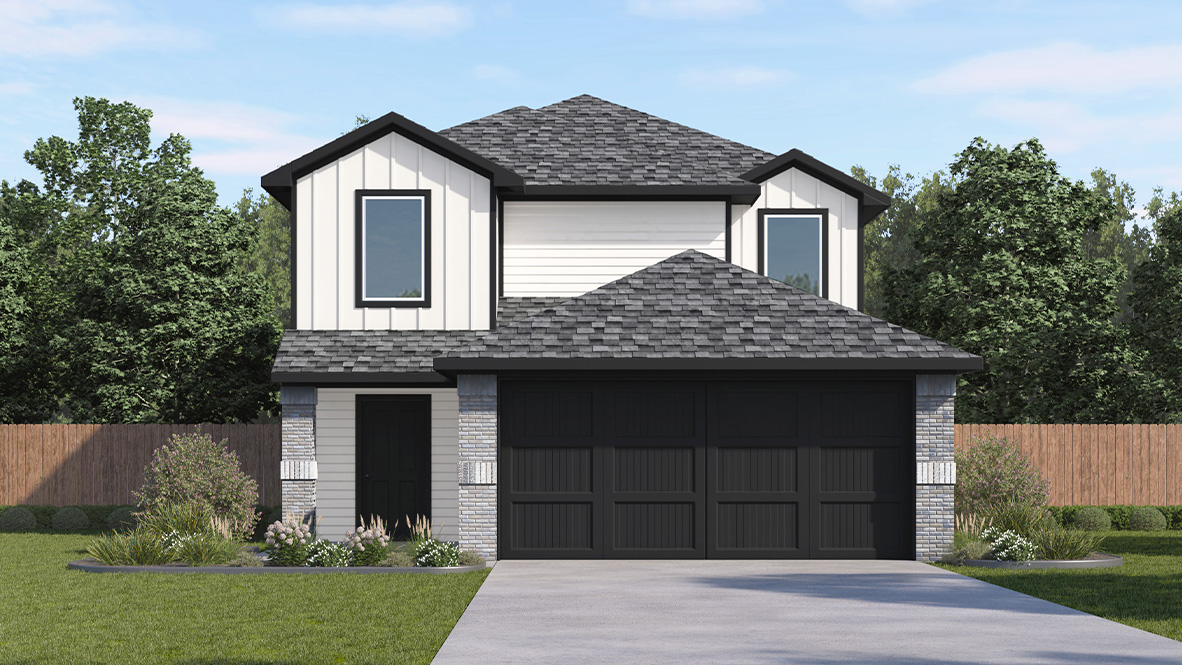 DR Horton Converse Avenida the garner 5 bed 2.5 bath 2 car 2 story 2203 sq ft elevation a