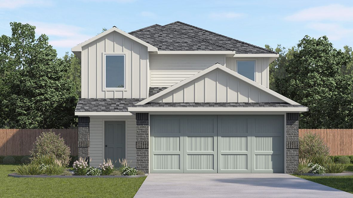 DR Horton Converse Avenida the garner 5 bed 2.5 bath 2 car 2 story 2203 sq ft elevation b