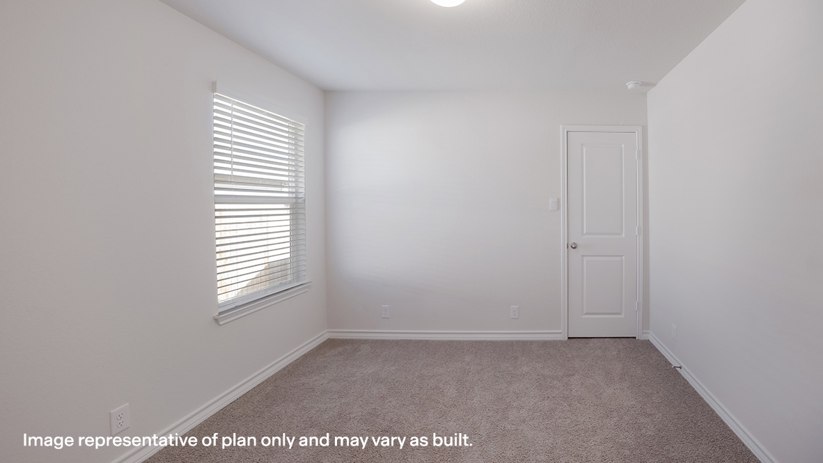 Third bedroom with quality carpet, window and closet.