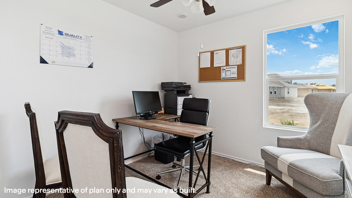 Secondary bedroom with full closet, direct access to shared upstairs spaces, loft multi-use areas Sonora