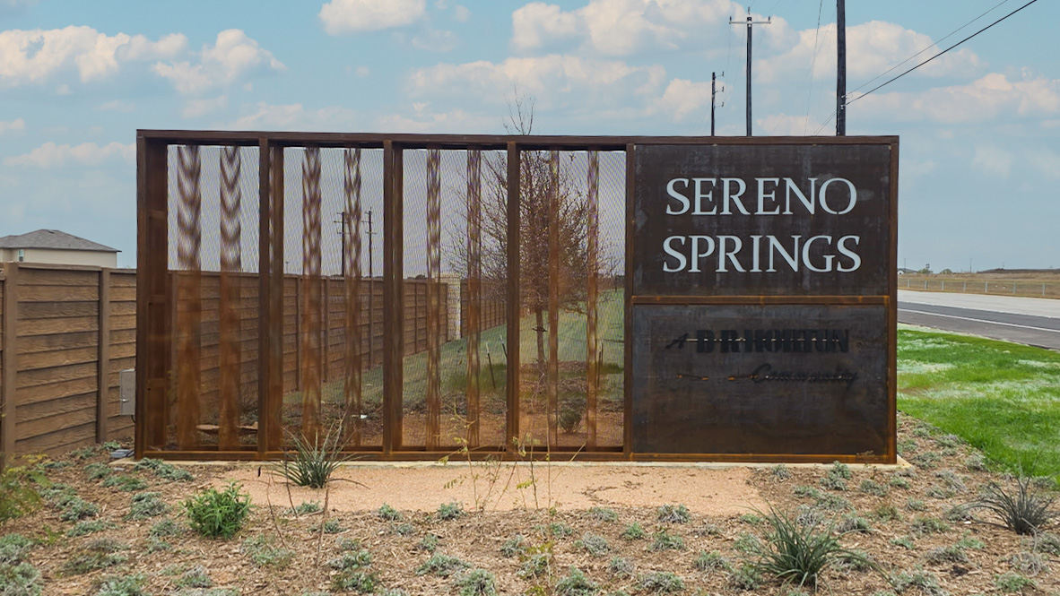DR Horton Converse Sereno Springs entry monument