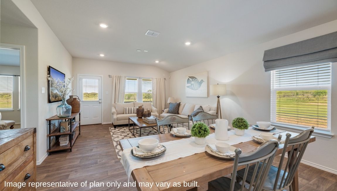 DR Horton Adkins Sereno Springs the caroline 1489 sq ft 3 bed 2 bath 2 car 1 story