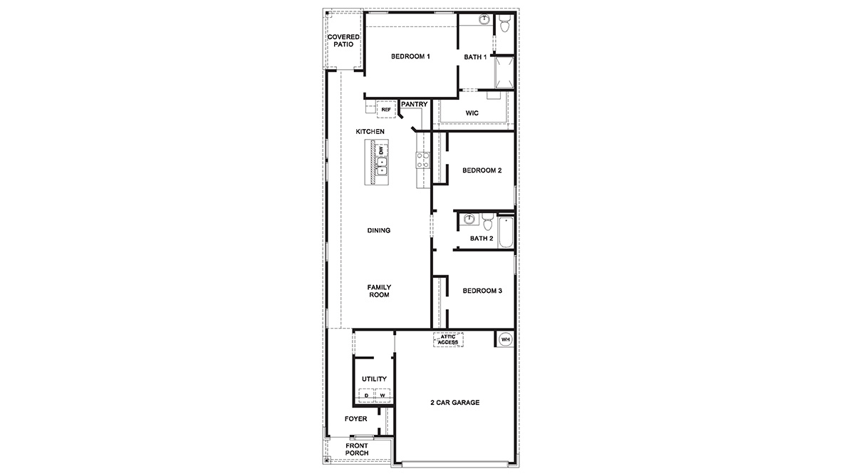 DR Horton San Antonio Hacienda the diana 1535 sqft 3 bed 2 bath 2 car