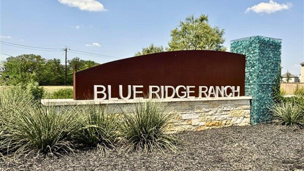 Monument for Blue Ridge Ranch.