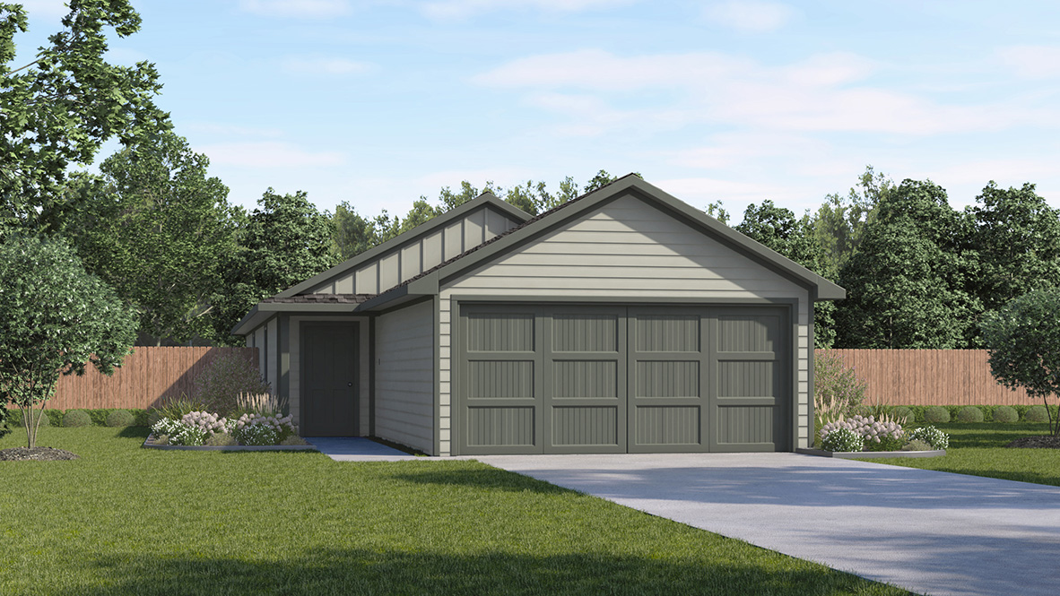 DR Horton San Antonio Blue Ridge Ranch the benbrook 1359 sq ft 4 bed 2 bath 2 car 1 story elevation j