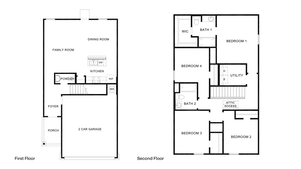 DR Horton San Antonio Blue Ridge Ranch the clyde 1617 sq ft 4 bed 2.5 bath 2 car 2 story