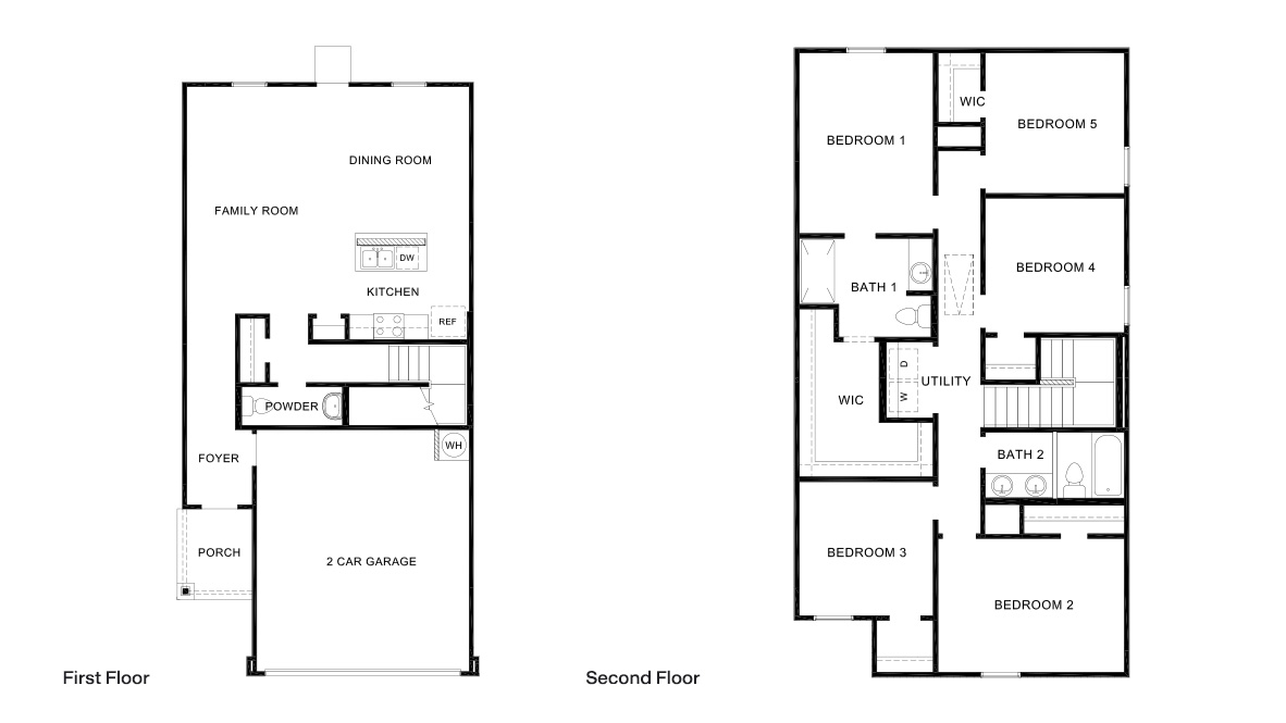 DR Horton San Antonio Blue Ridge Ranch the donna 1819 sq ft 5 bed 2.5 bath 2 car 2 story