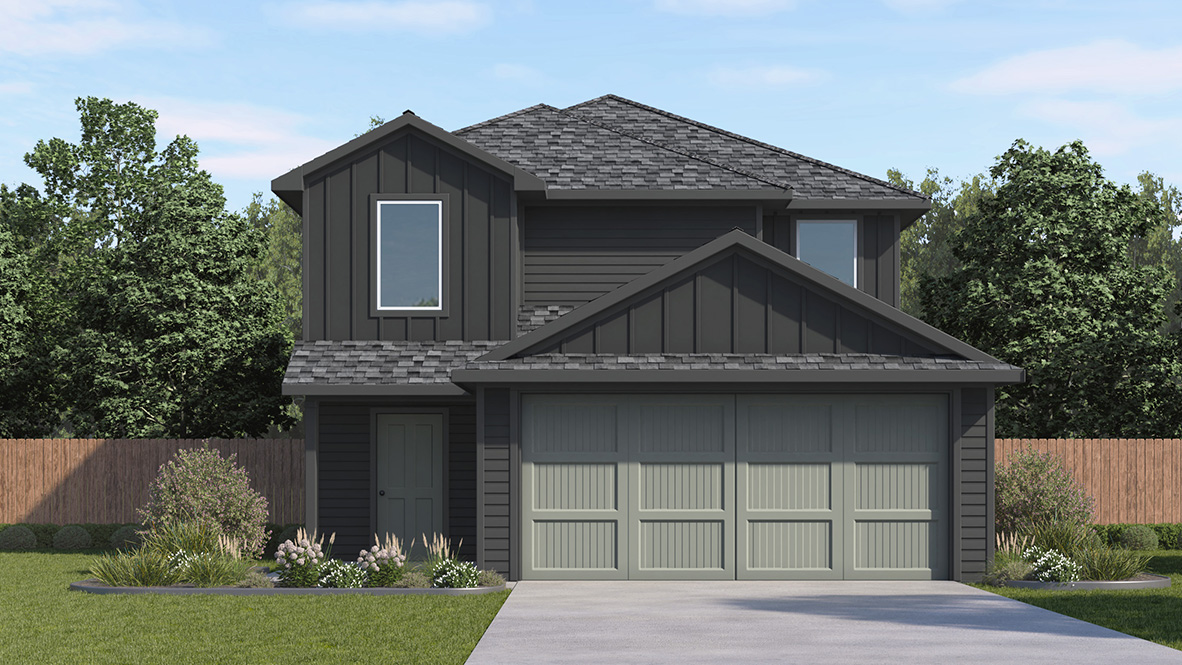 DR Horton San Antonio Lucero the garner 2203 sq ft 5 bed 2.5 bath 2 car 2 story elevation k