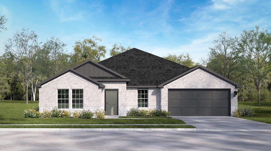 DR Horton Elmendorf Hickory Ridge Estates the frisco 2087 sq ft 4 bed 2 bath 2 car 1 story elevation b