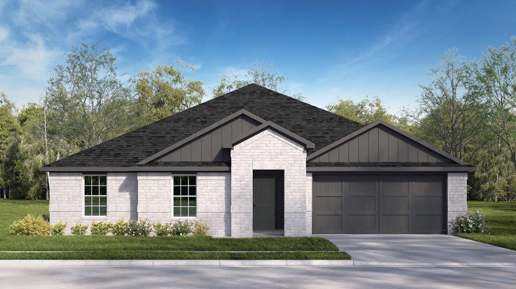 DR Horton Elmendorf Hickory Ridge Estates the holden 2314 sq ft 4 bed 2 bath 2 car 1 story elevation a