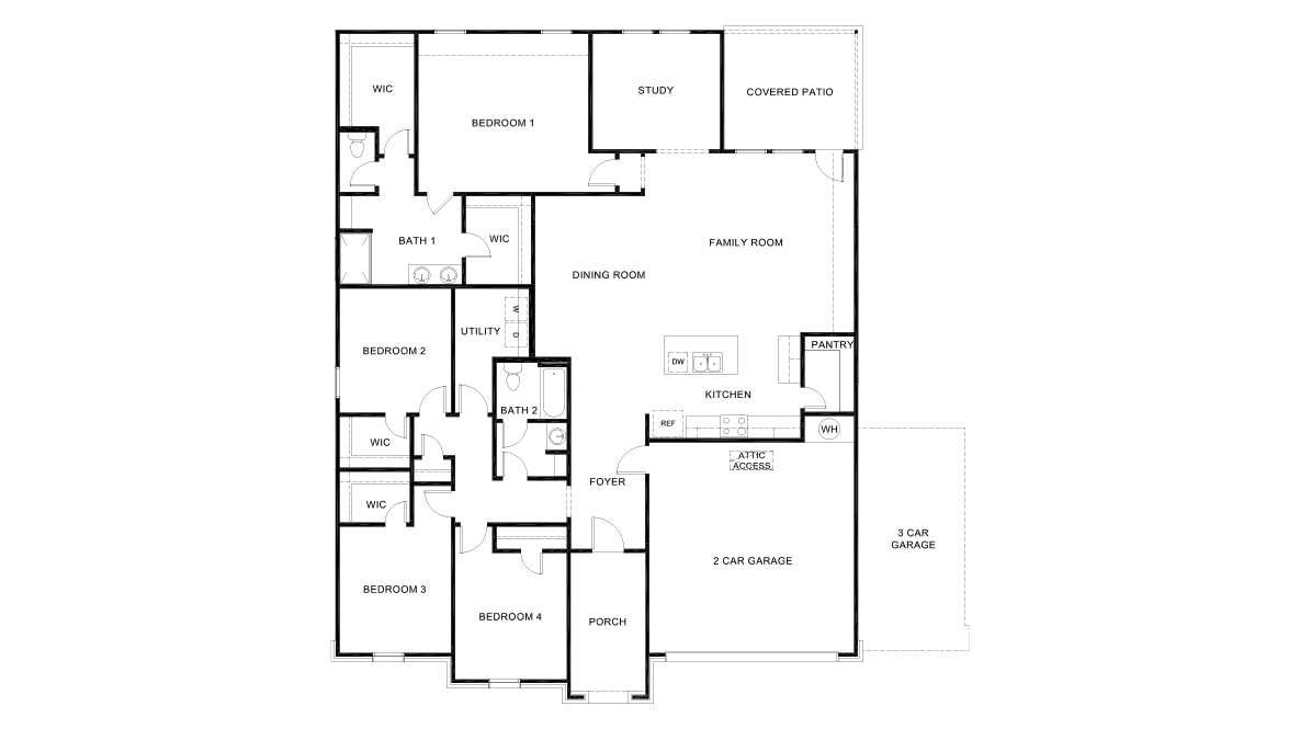 DR Horton Elmendorf Hickory Ridge Estates the holden 2314 sq ft 4 bed 2 bath 2 car 1 story