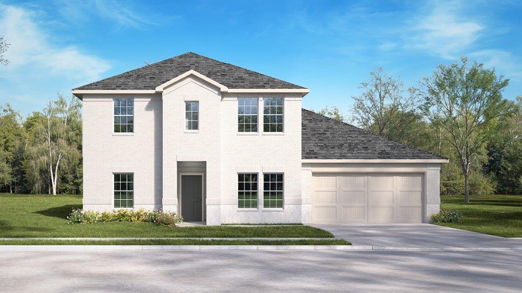 DR Horton Elmendorf Hickory Ridge Estates the jackson 2583 sq ft 4 beds 3 baths 2 car 2 story elevation b