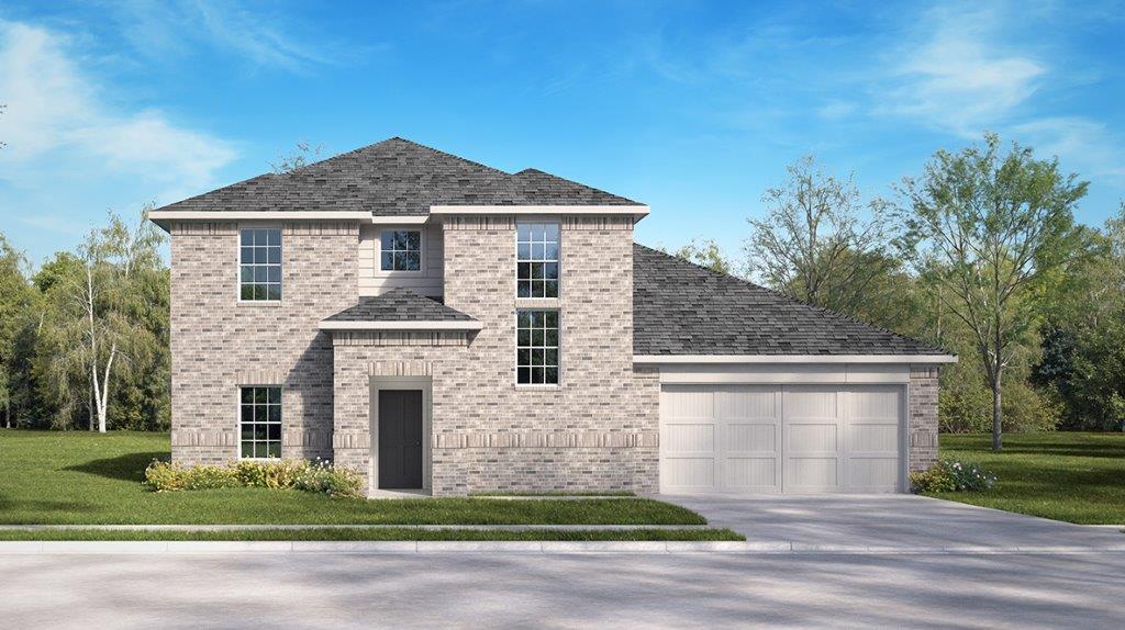 DR Horton Elmendorf Hickory Ridge Estates the kemah 2768 sq ft 4 bed 3 bath 2 car 2 story elevation a