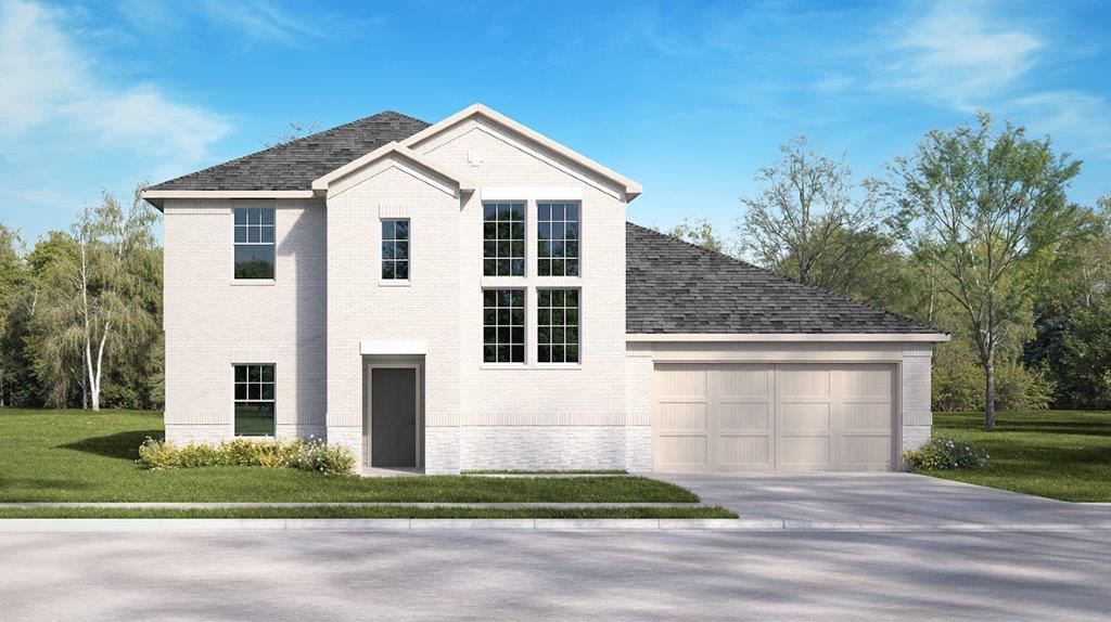 DR Horton Elmendorf Hickory Ridge Estates the kemah 2768 sq ft 4 bed 3 bath 2 car 2 story elevation b