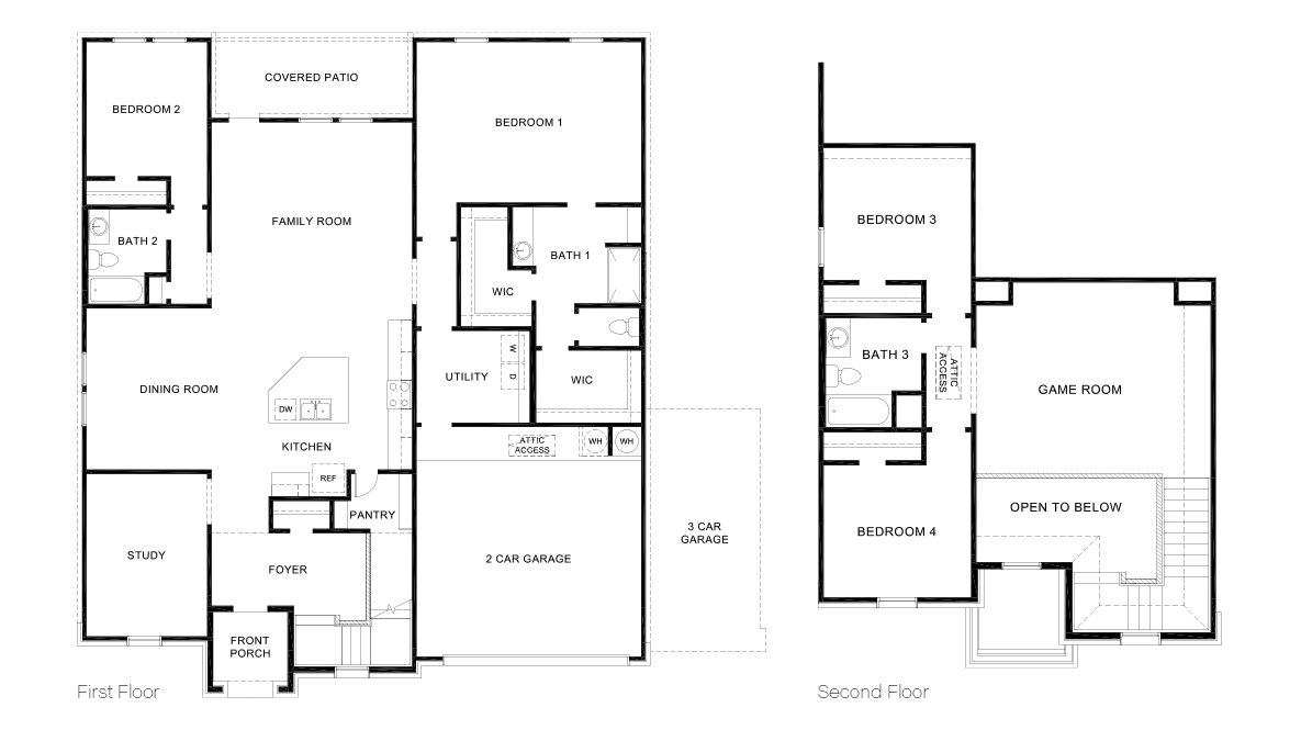 DR Horton Elmendorf Hickory Ridge Estates the kemah 2768 sq ft 4 bed 3 bath 2 car 2 story