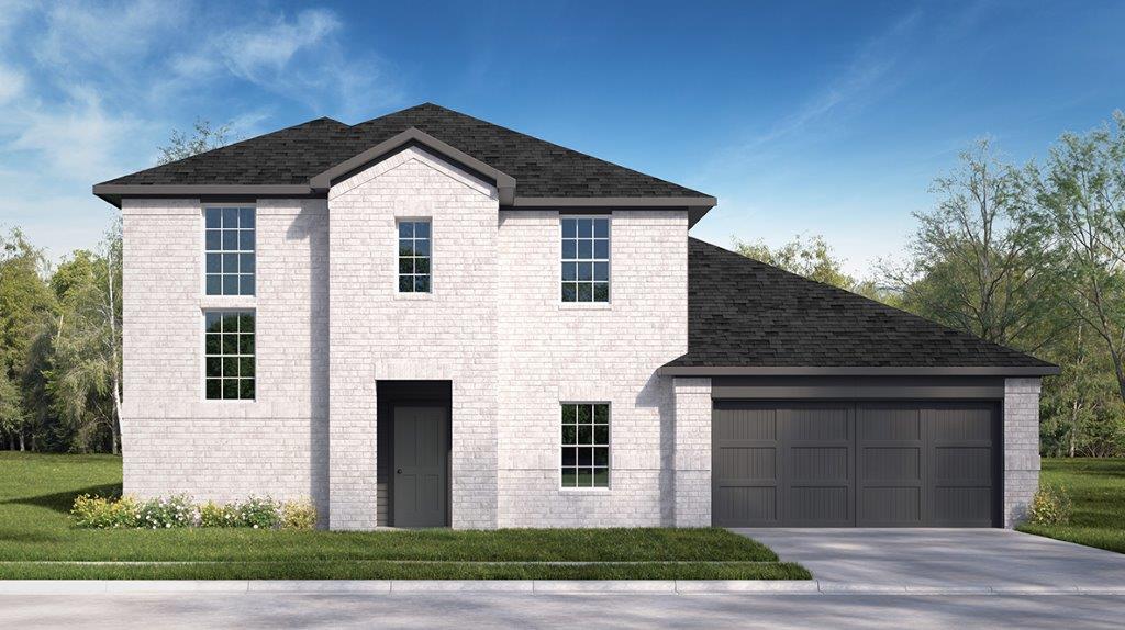 DR Horton Elmendorf Hickory Ridge Estates the lancaster 2923 sq ft 4 bed 3 bath 2 car 2 story elevation a