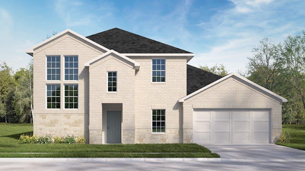 DR Horton Elmendorf Hickory Ridge Estates the lancaster 2923 sq ft 4 bed 3 bath 2 car 2 story elevation b