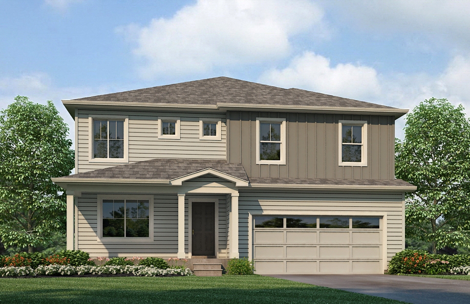 New Homes in Lochbuie, Colorado at the Silver Peaks community by D.R. Horton