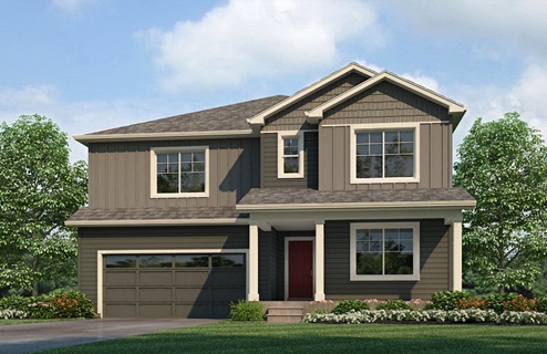 New Homes in Lochbuie, Colorado at the Silver Peaks community by D.R. Horton