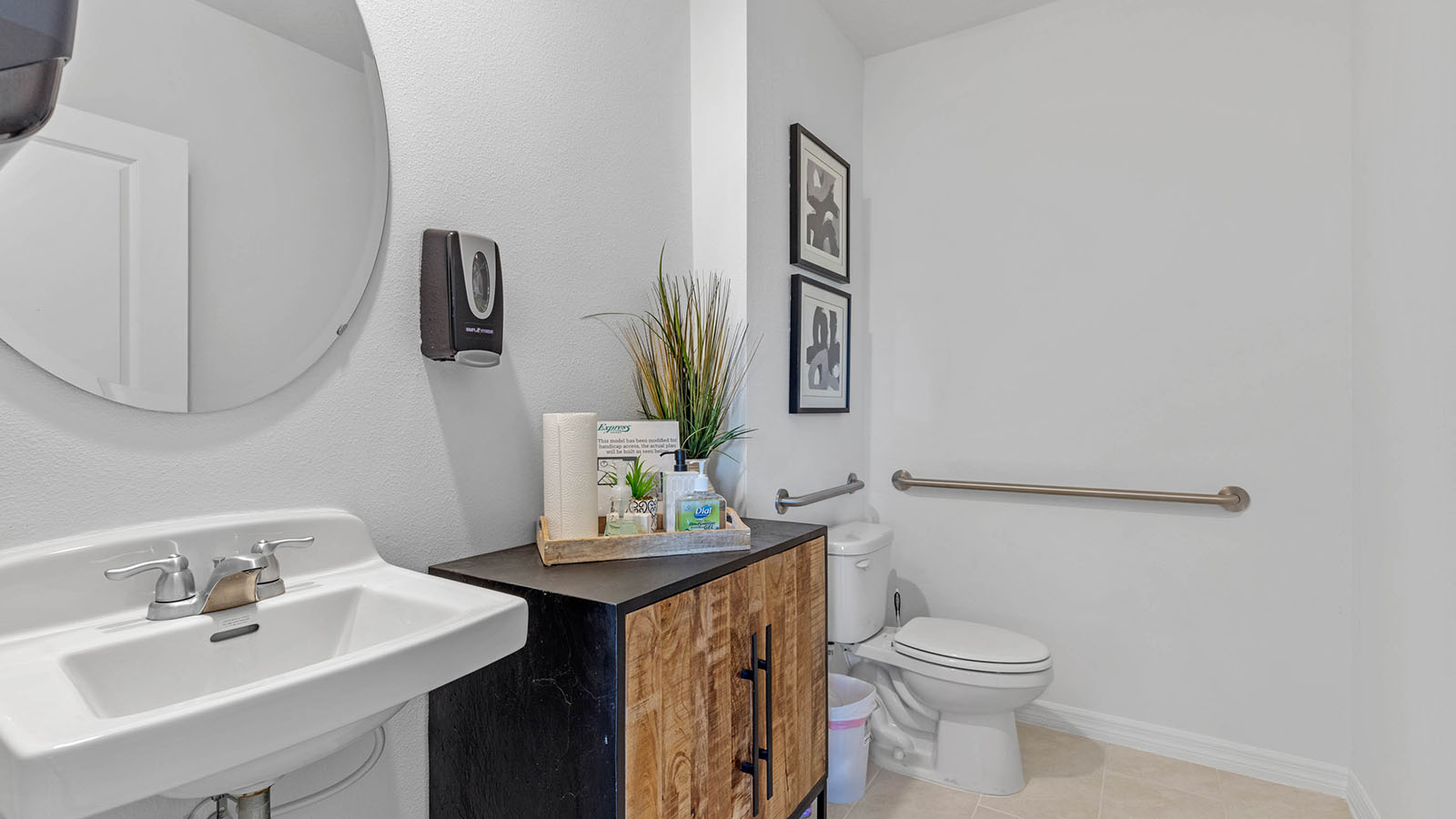 Guest bathroom on main floor