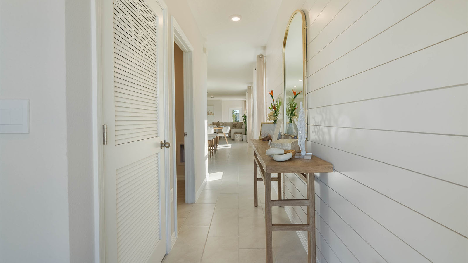 Entry way of the home, Tile floors throughout the home