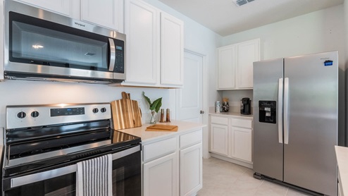 Kitchen with walk in pantry