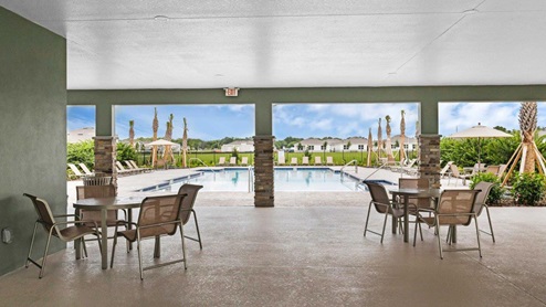 Cabana with seating
