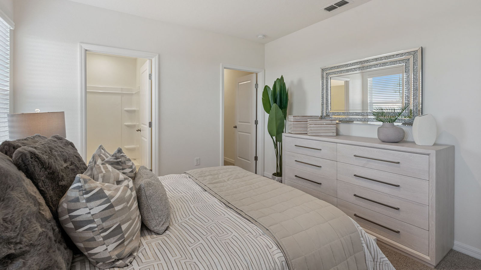 Primary bedroom with ensuite bathroom