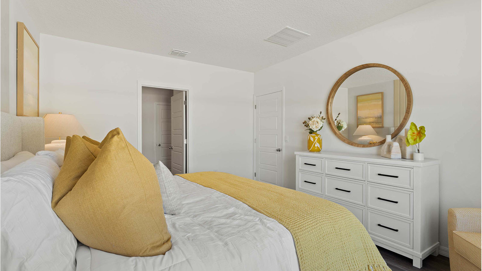 Primary bedroom with king size bed