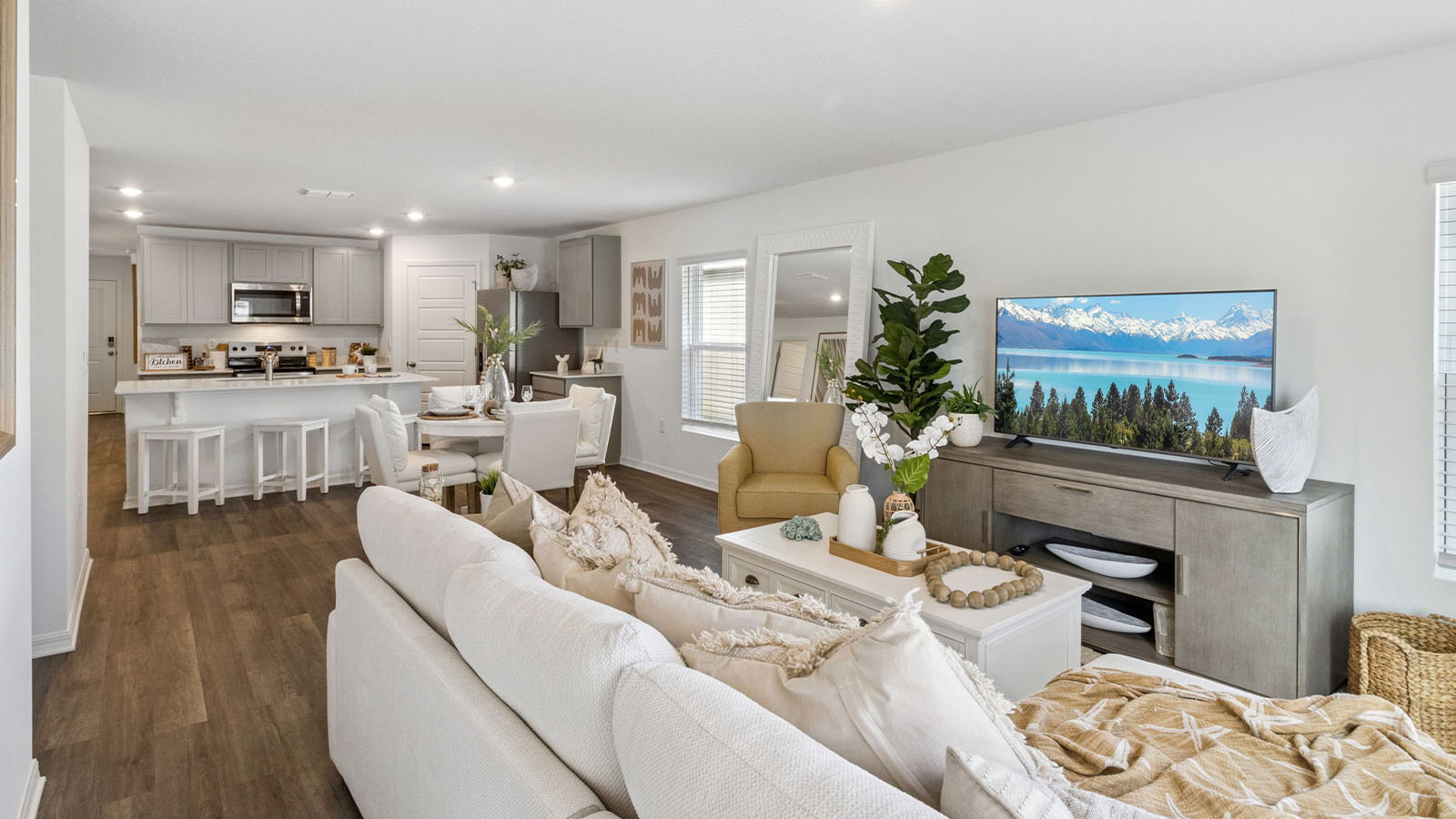 Living room with couch and tv