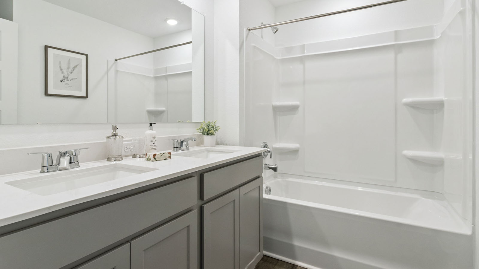 guest bathroom with tub