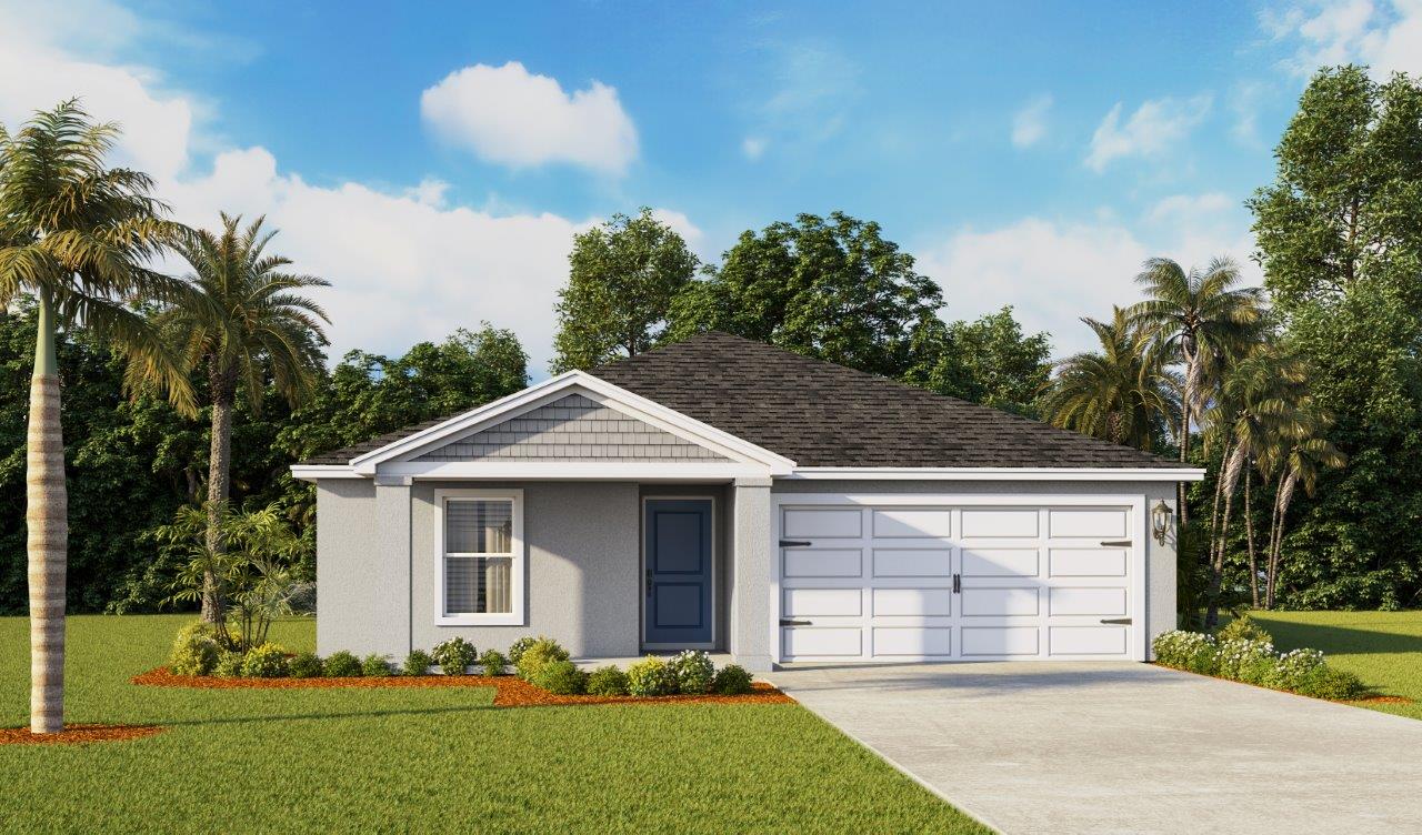 virtual image of Dundee elevation C with front porch