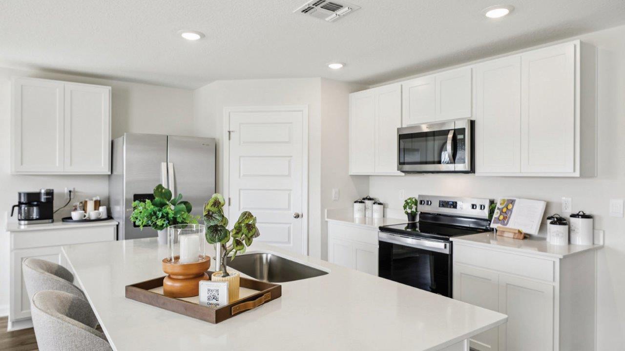 Kitchen island and pantry