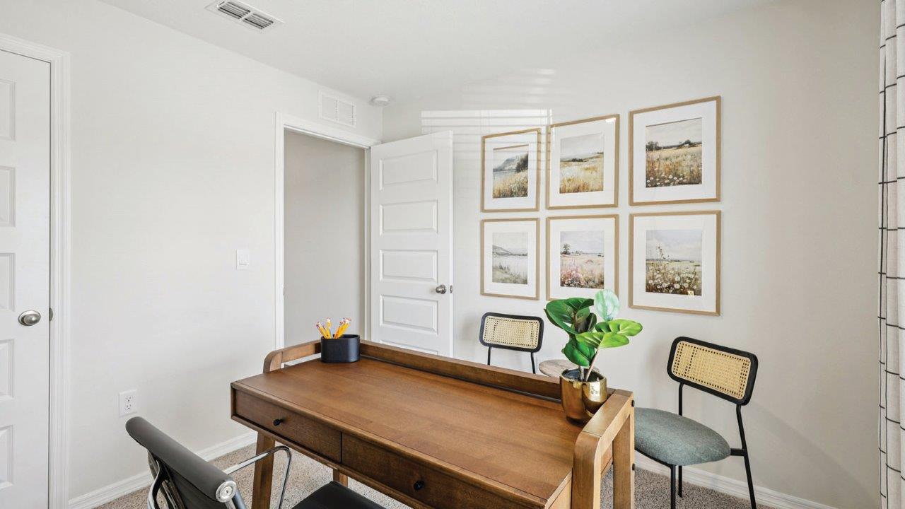 Office with closet