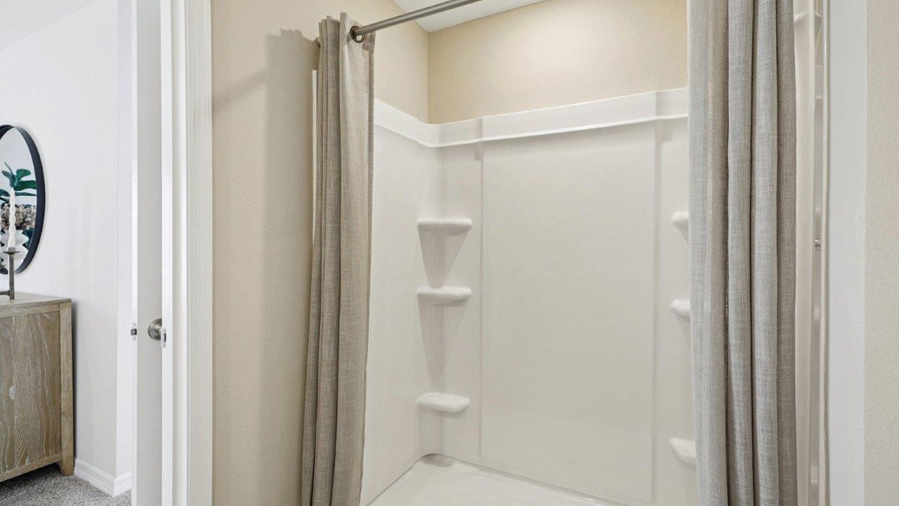 Primary bathroom with walk in shower