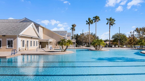 swimming laps