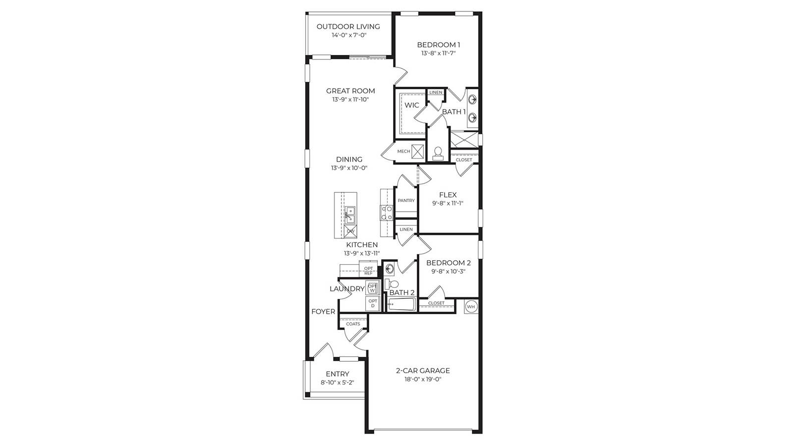 Image of 2D Bowen floorplan