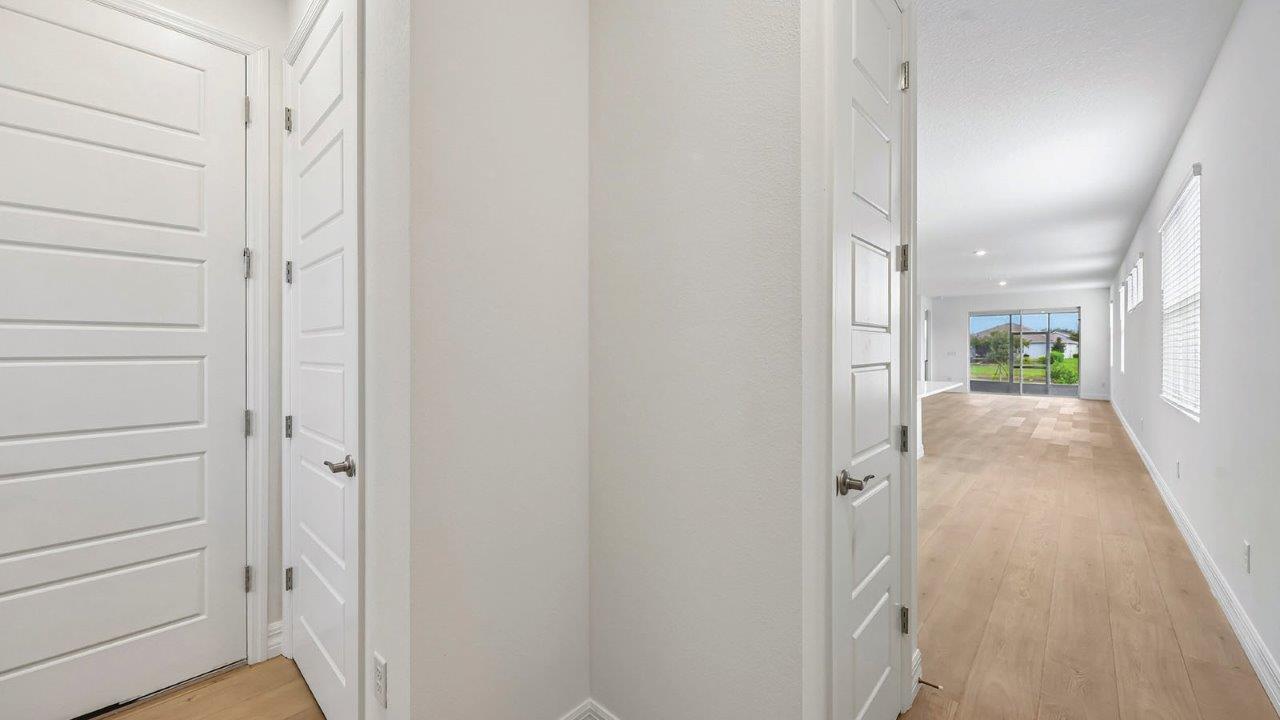 Entry way with view to the living room