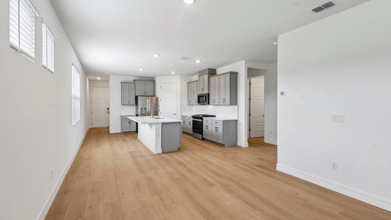 Living room and Kitchen