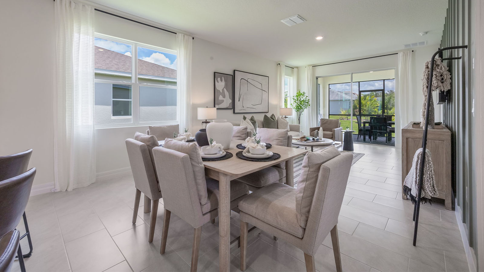 dining room overlooking living room