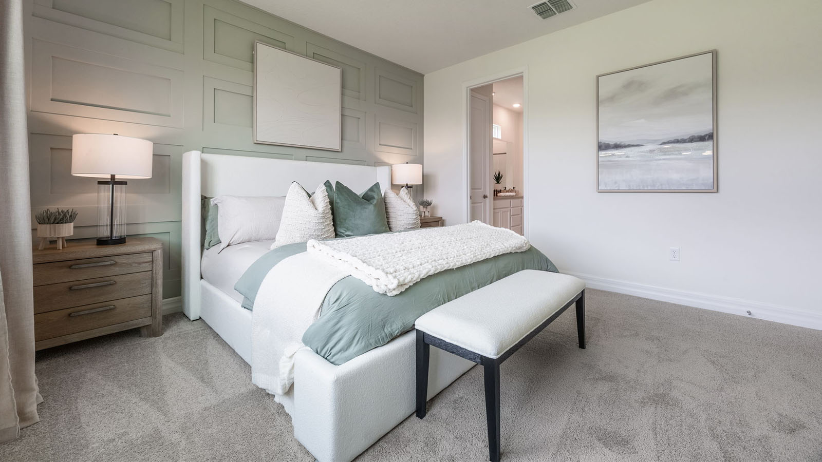 Primary bedroom with ensuite bathroom