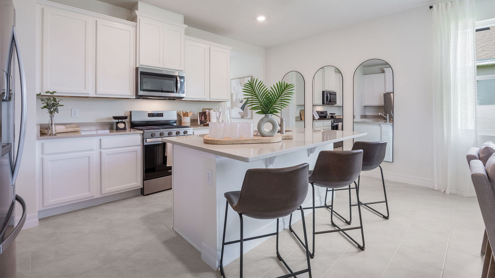 Kitchen with seating