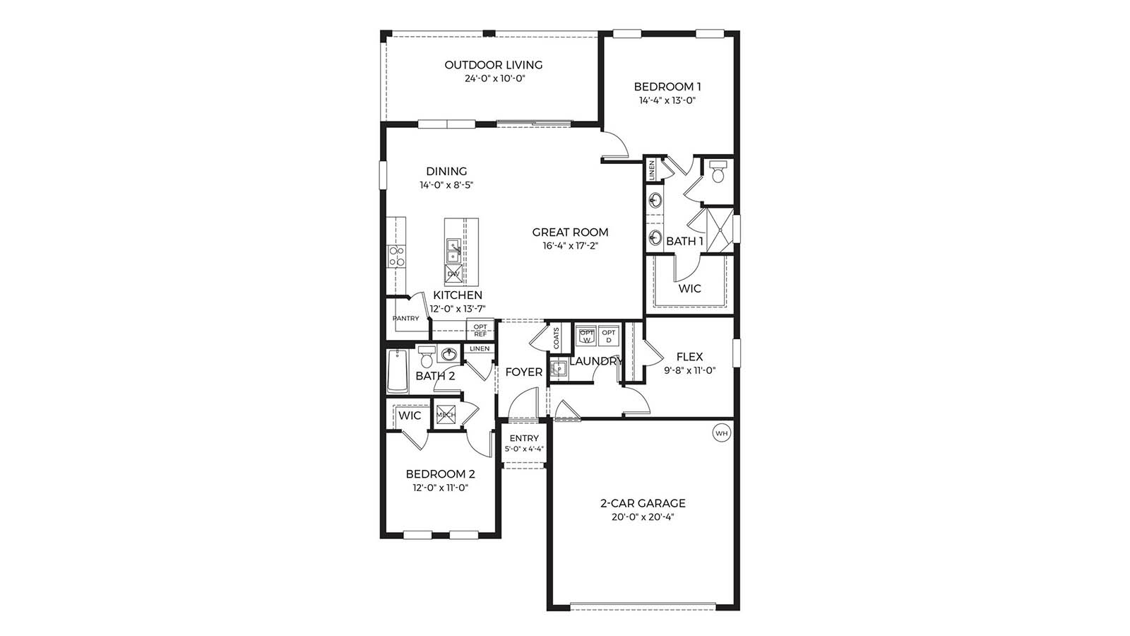Image of 2D Avon floorplan