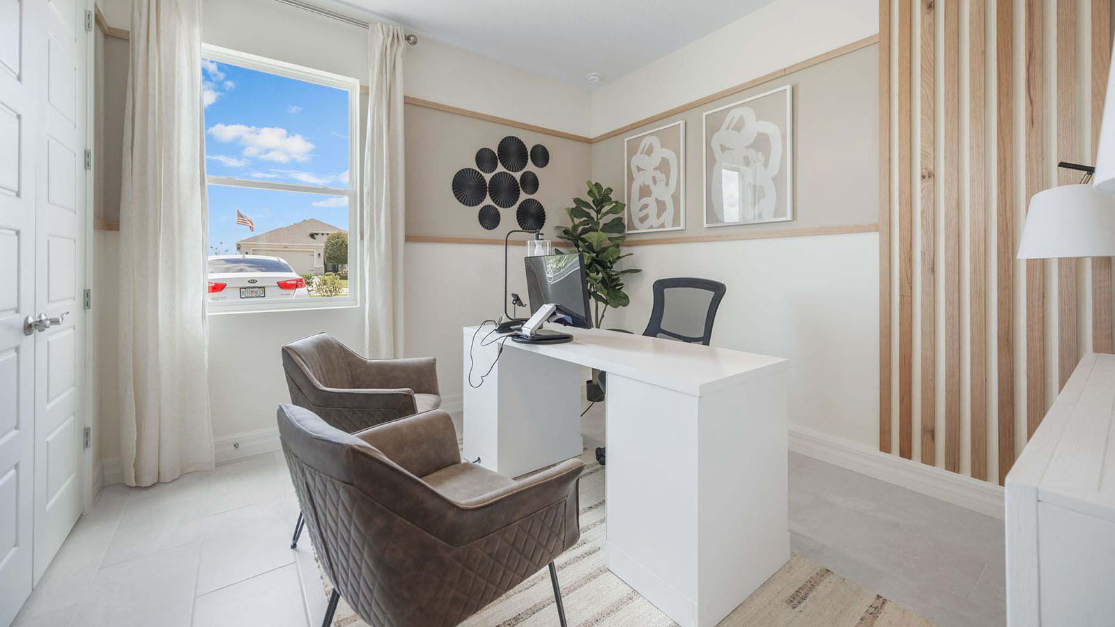 Guest bedroom as an office