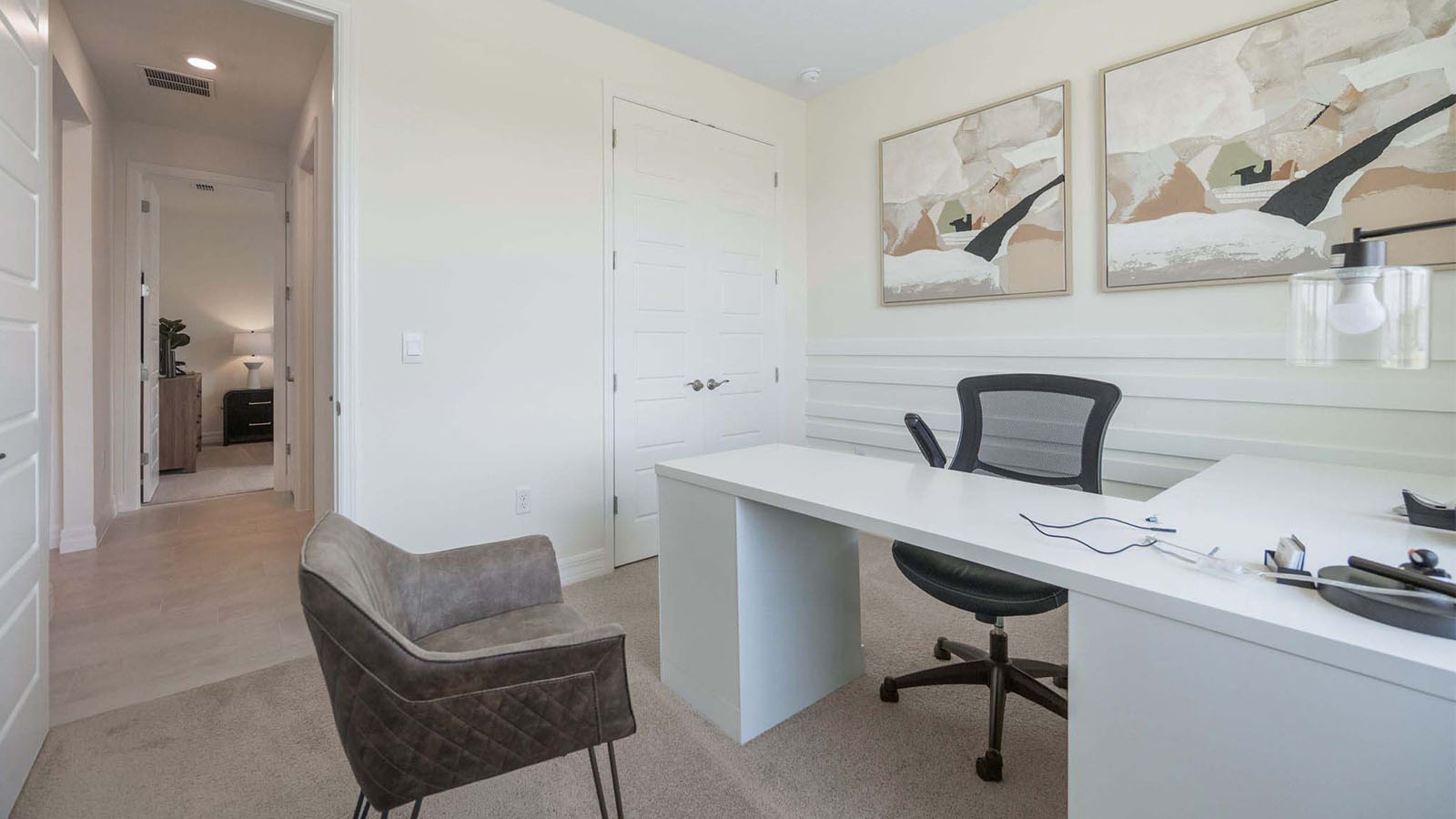 Office with view to entrance