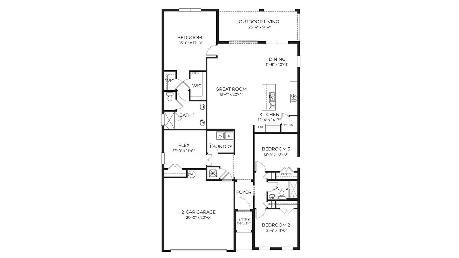 2D Delray Floorplan