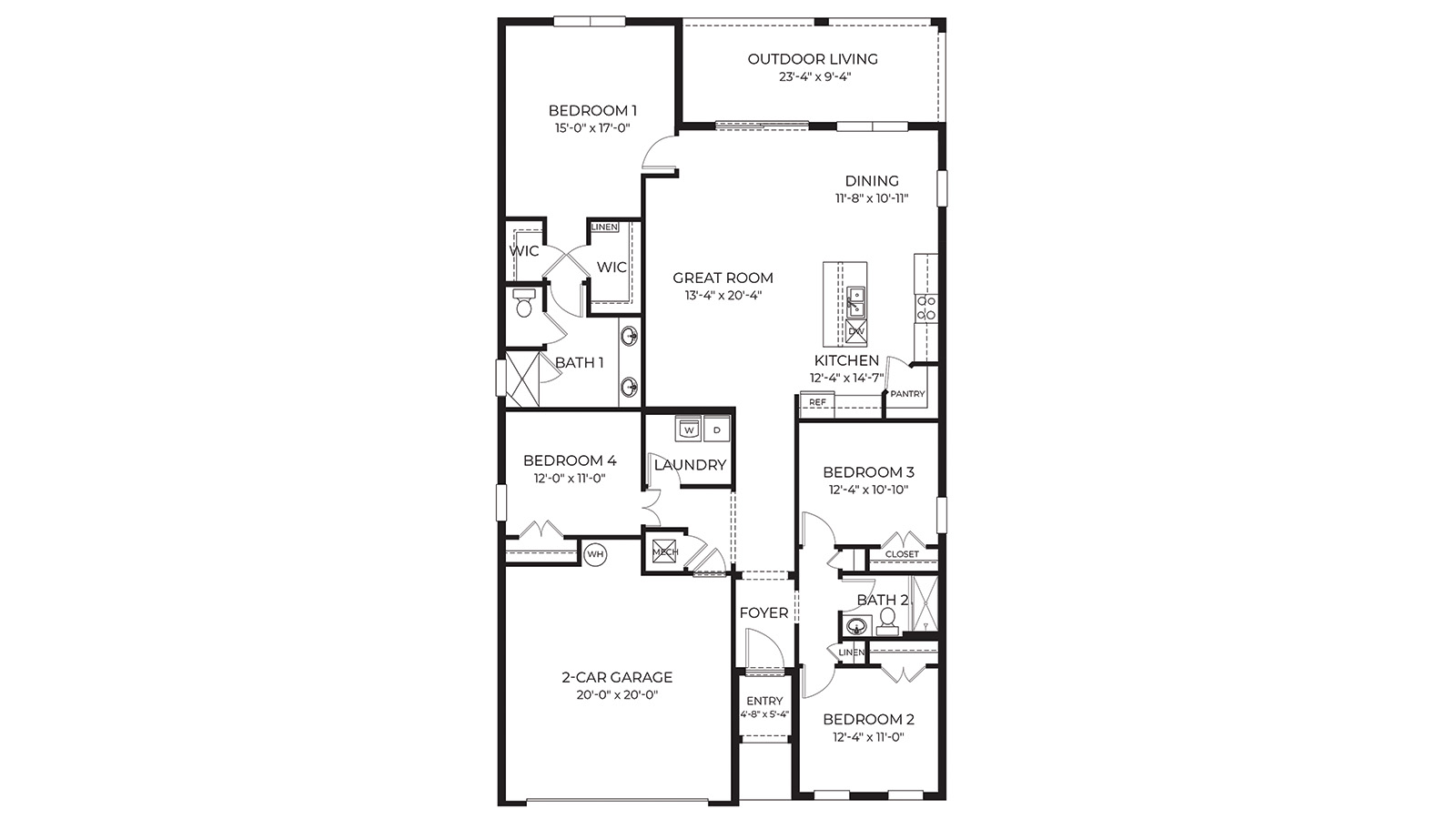 2D Delray Floorplan