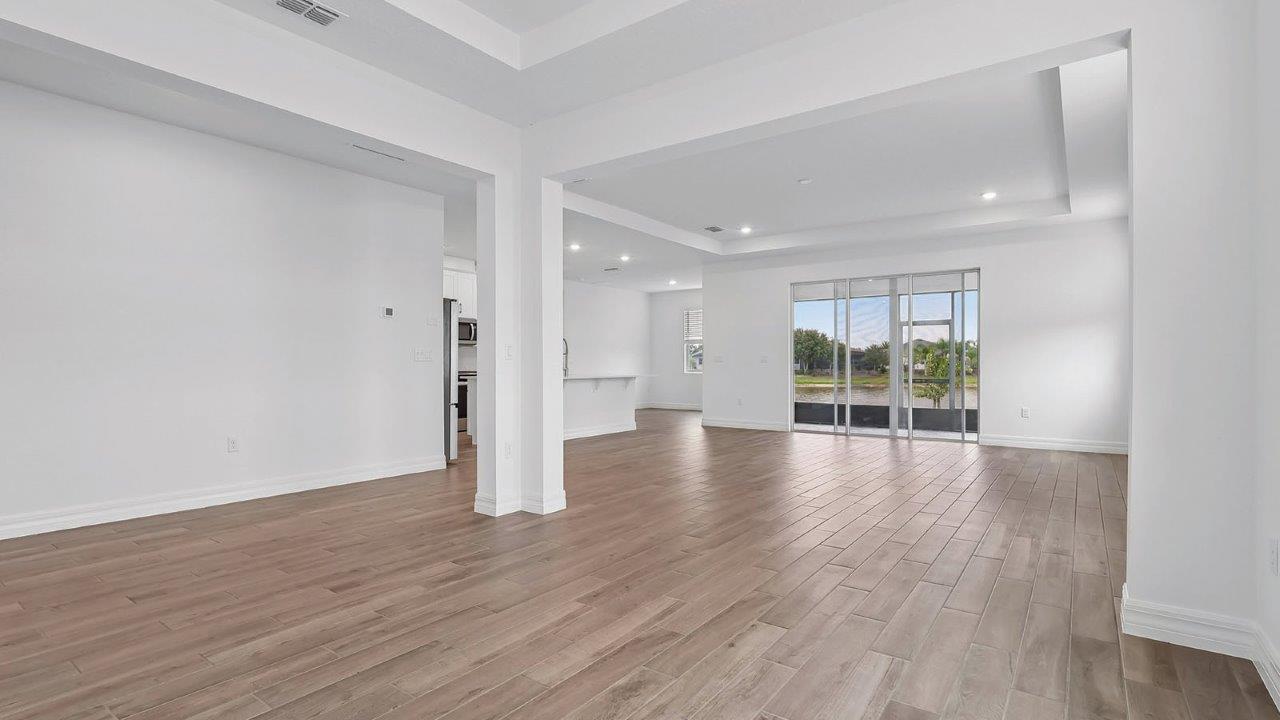 Dining room with view to great room
