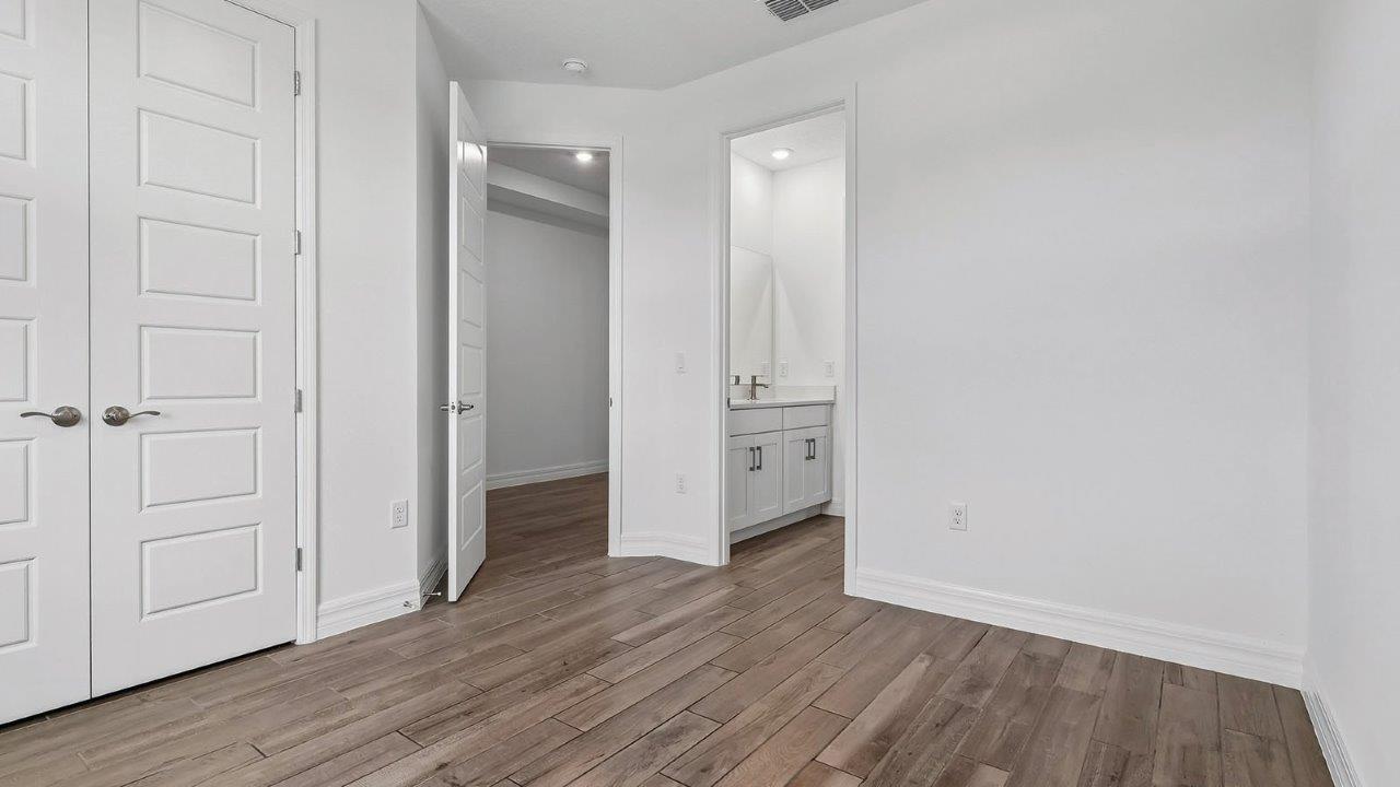 bedroom 2 with jack and jill bathroom