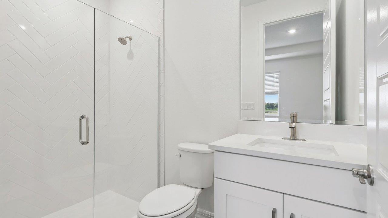 multi-gen ensuite bathroom with walk in shower